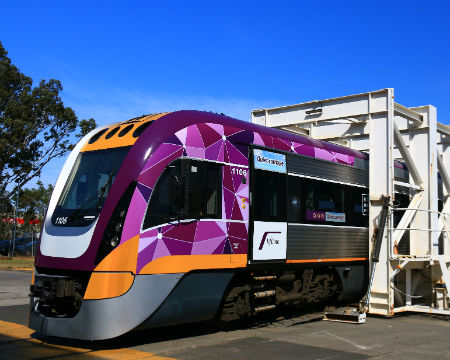 Image showing a V/Line train being constructed